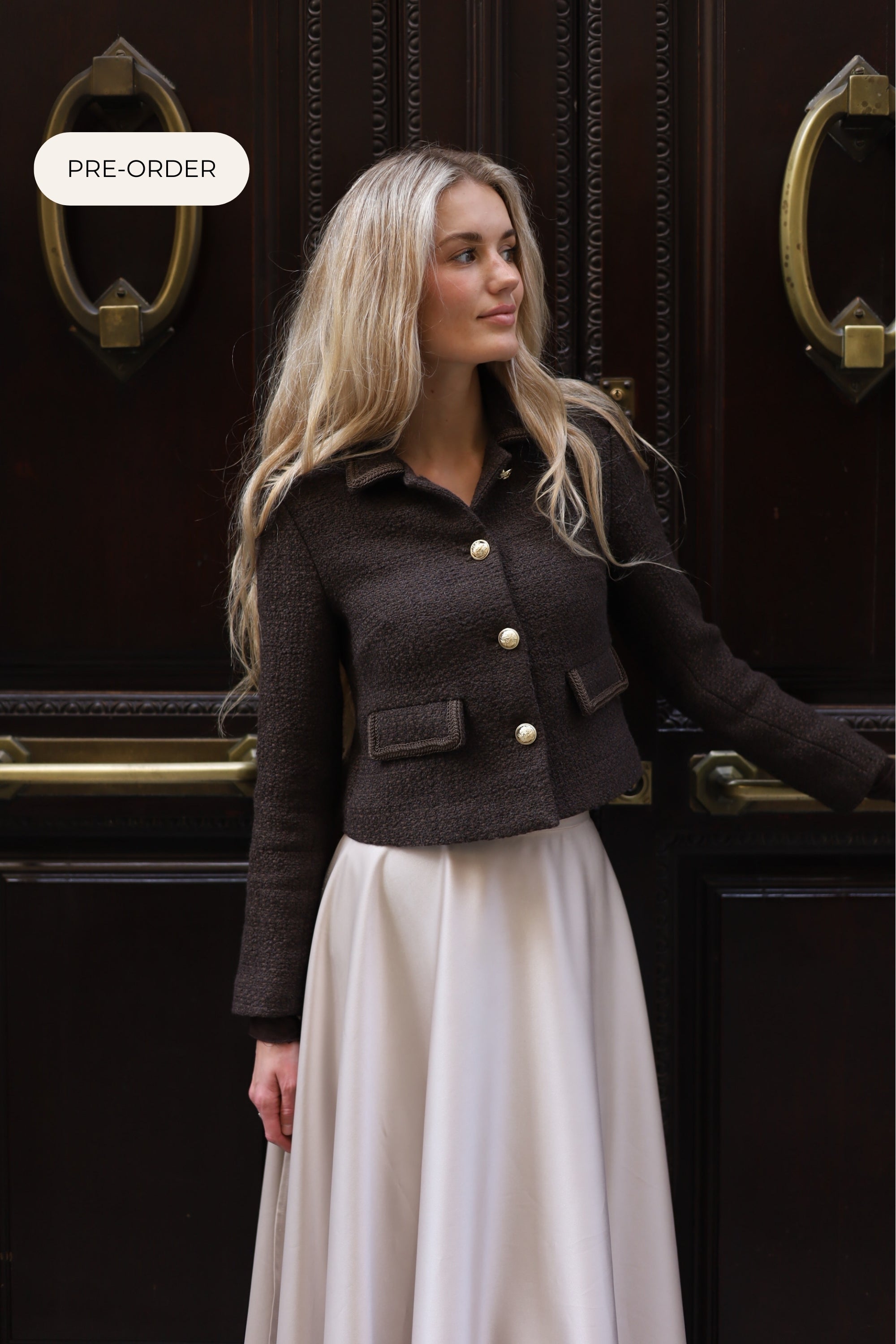 Wool Tweed Blazer | Espresso
