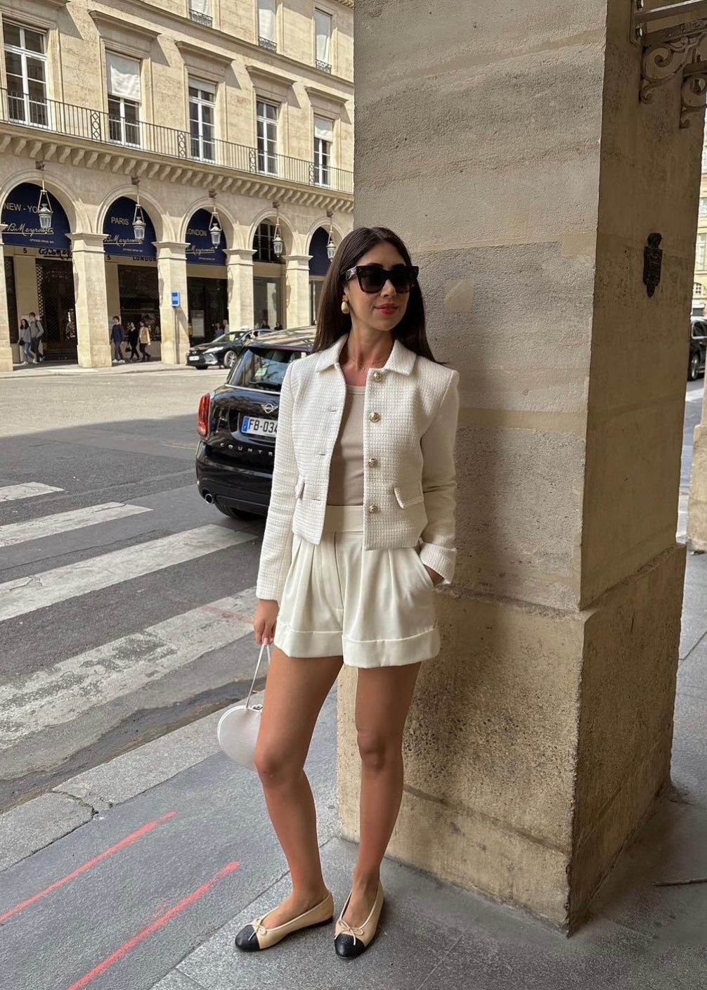 Wool Tweed Blazer | Cream