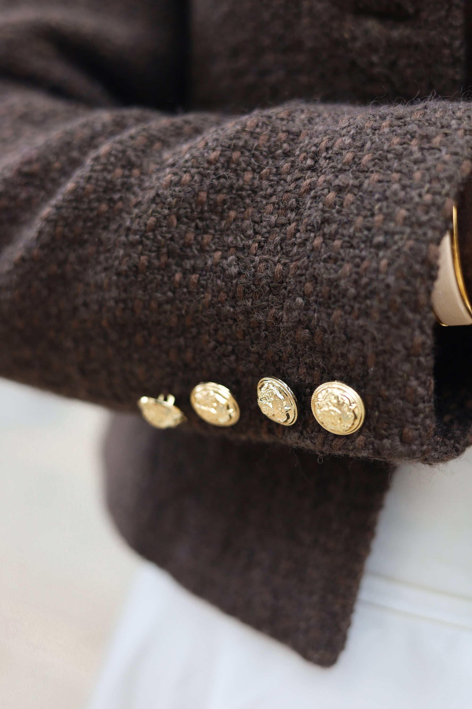 Wool Tweed Blazer | Espresso