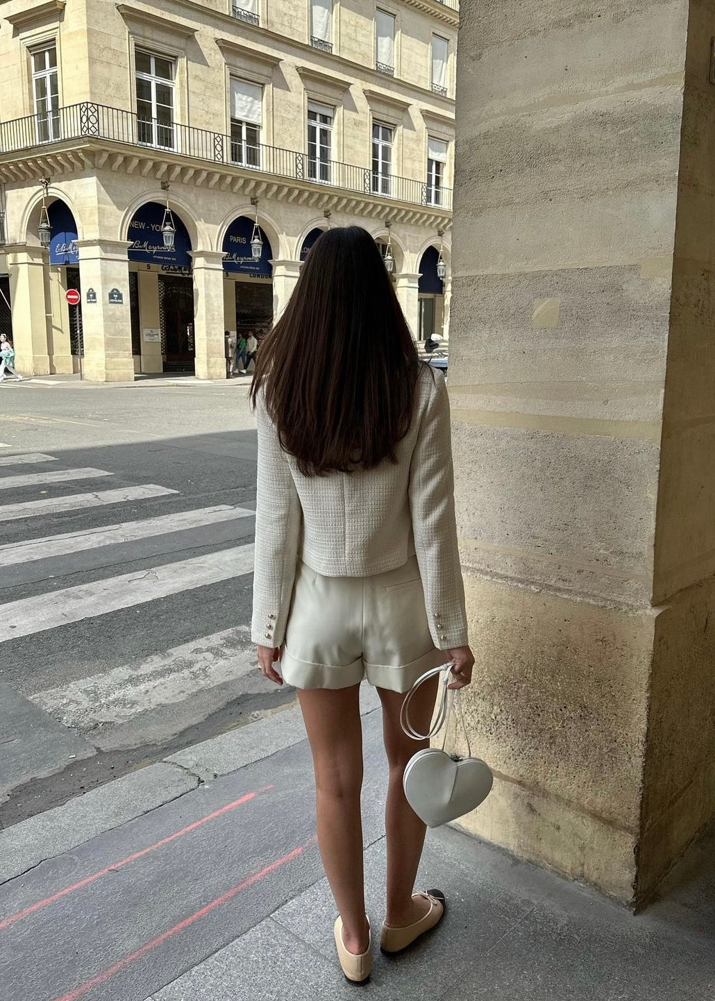 Wool Tweed Blazer | Cream