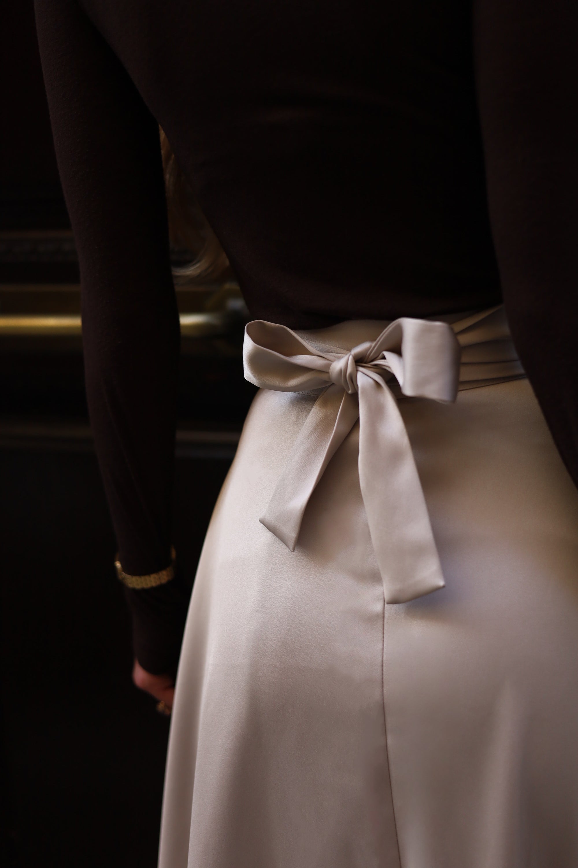 Ballerina Midi Skirt | Champagne