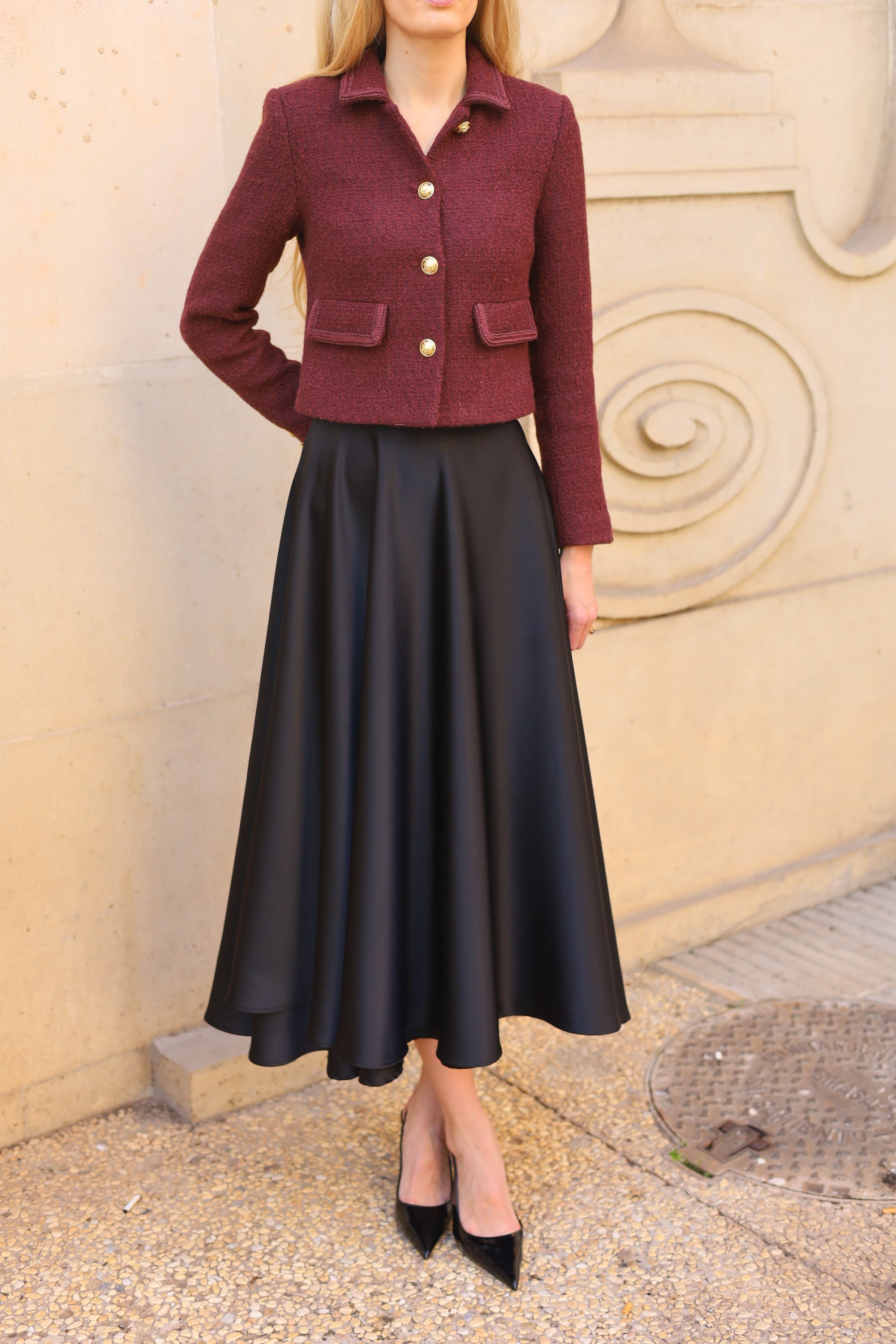 Ballerina Midi Skirt | Noir