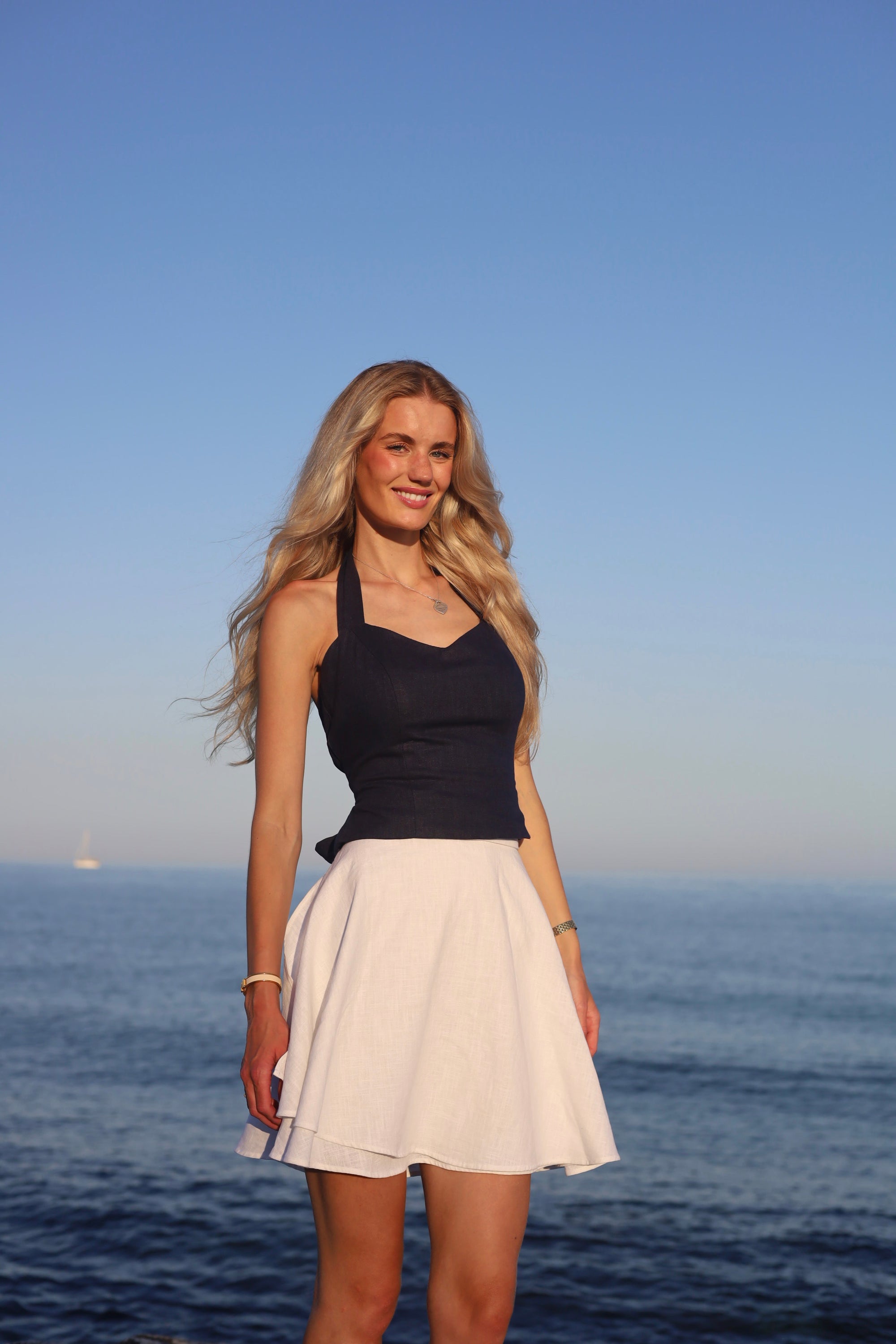 Ballerina Skirt Ivory Linen