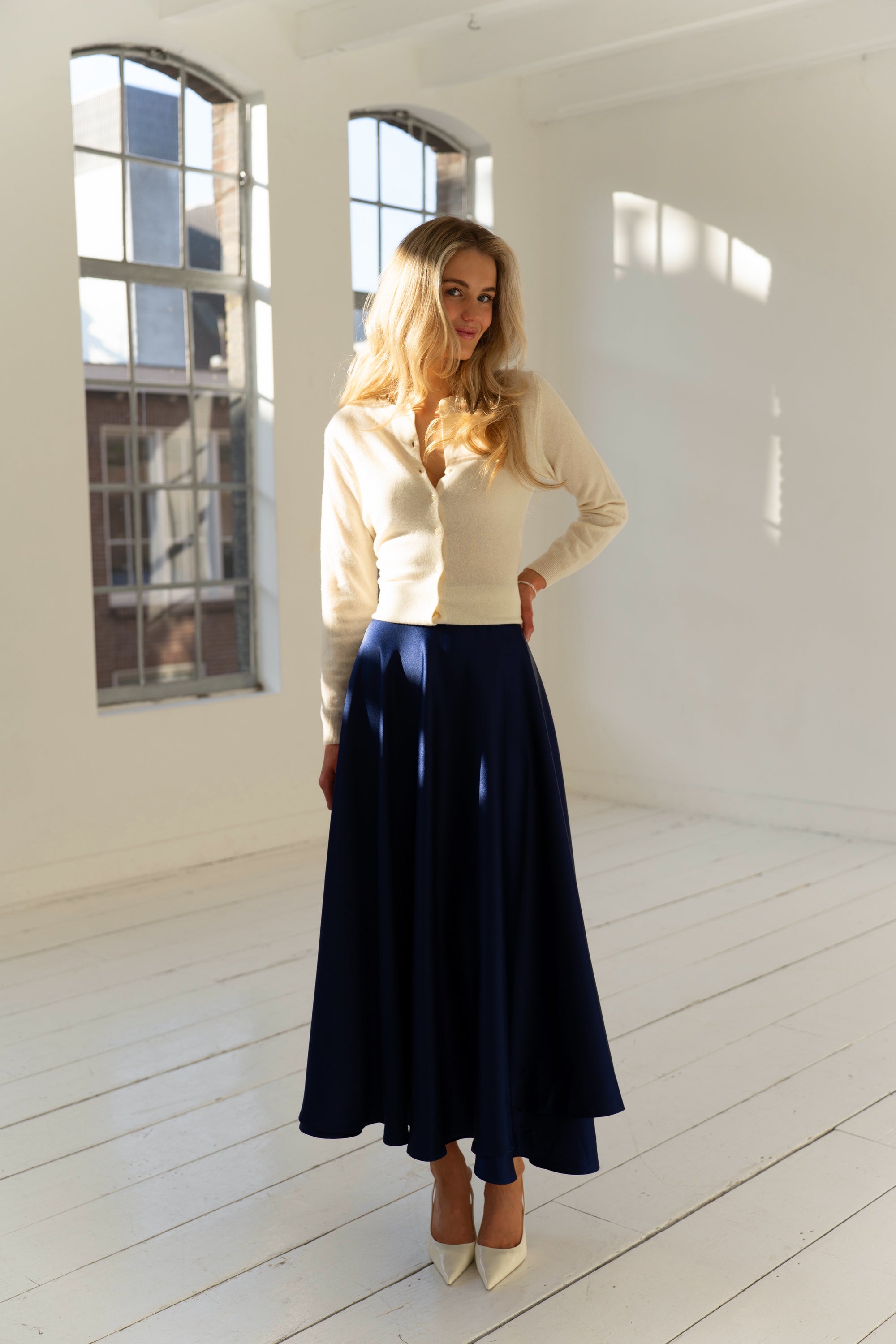 Ballerina Midi Skirt | Navy