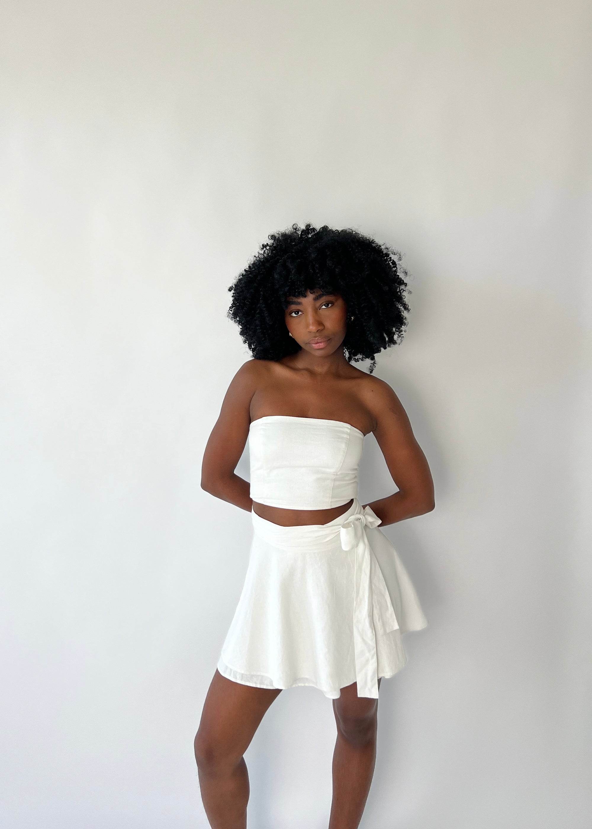 Ballerina Skirt Ivory Linen