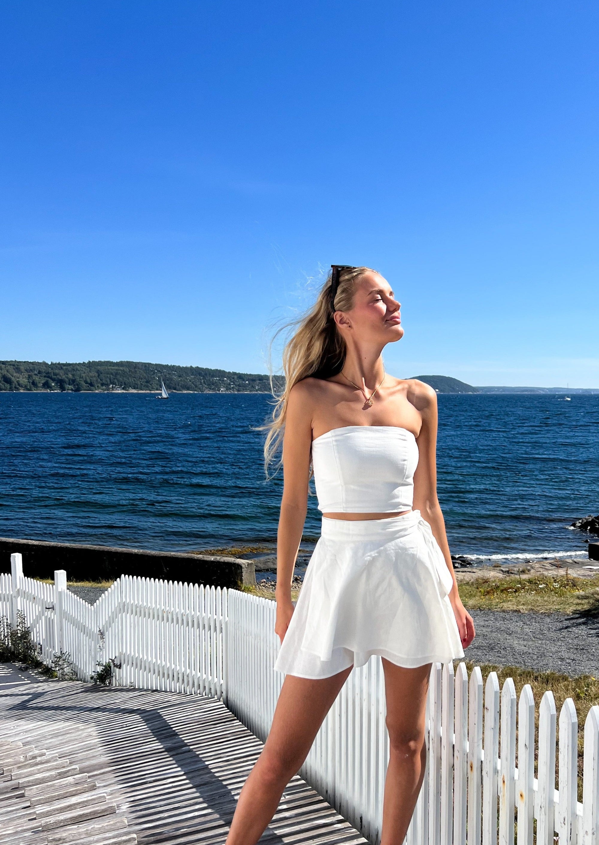 Ballerina Skirt Ivory Linen