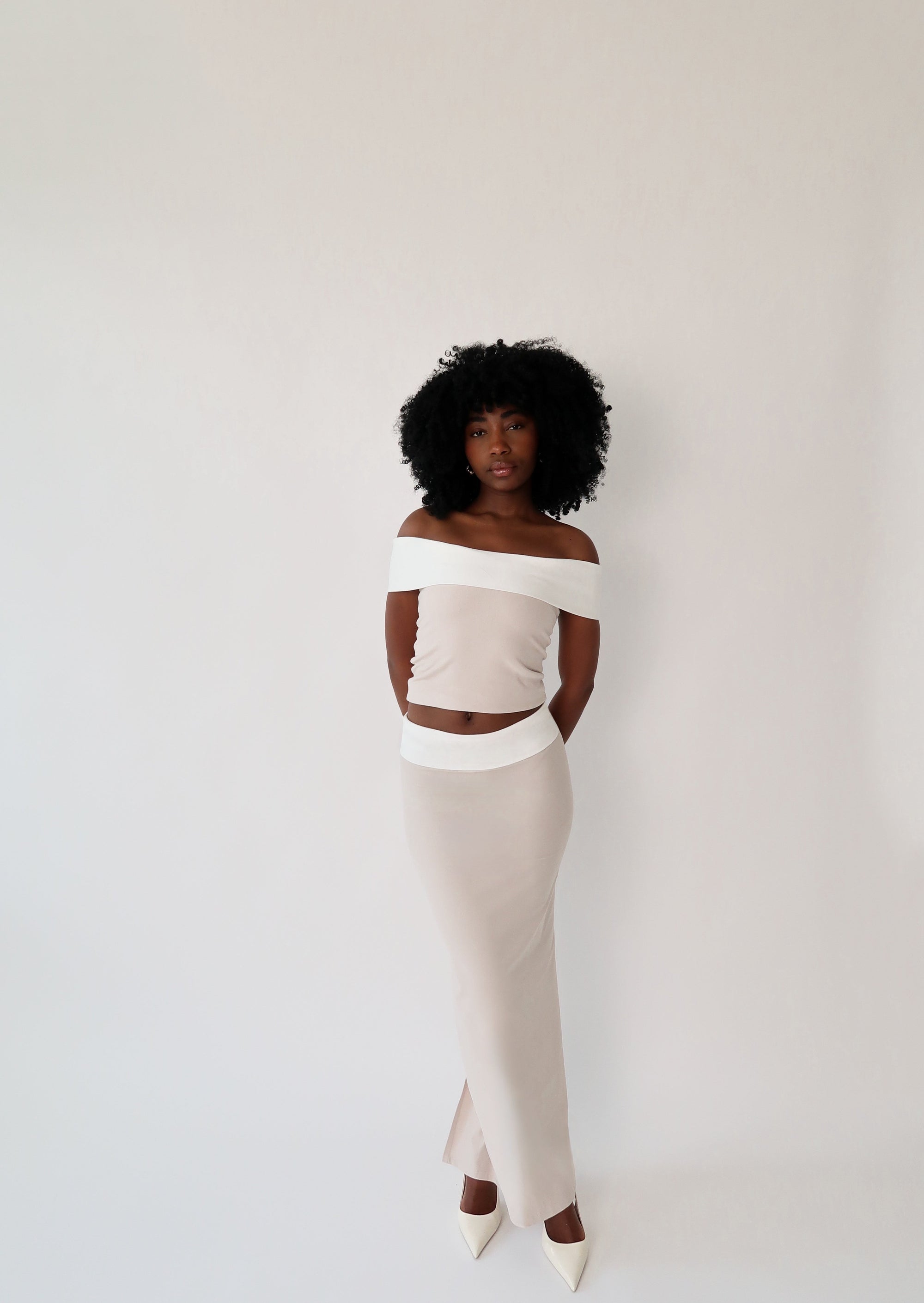 Essential Midi Skirt | Sand